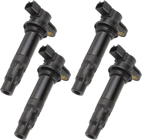 Caltric Ignition Coil Compatible With Yamaha Vx1100 Vx-1100 Waverunner Vx 1100 Deluxe 2005-2007 4-Pack