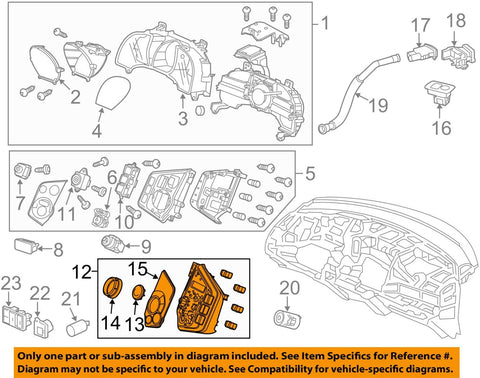 Genuine Honda 79600-SZT-A51ZC Air Conditioner Control Assembly
