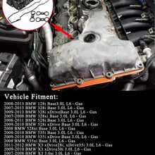 11127552281 Engine Valve Cover Set with Gasket and Bolts Fits for BMW E82 E88 128i E9X 328i E60 528i E70 X5 3.0si E83 X3 E85 Z4 E89 Z4 F10 528i N51/N52 Engine 3.0L L6 2007-2013
