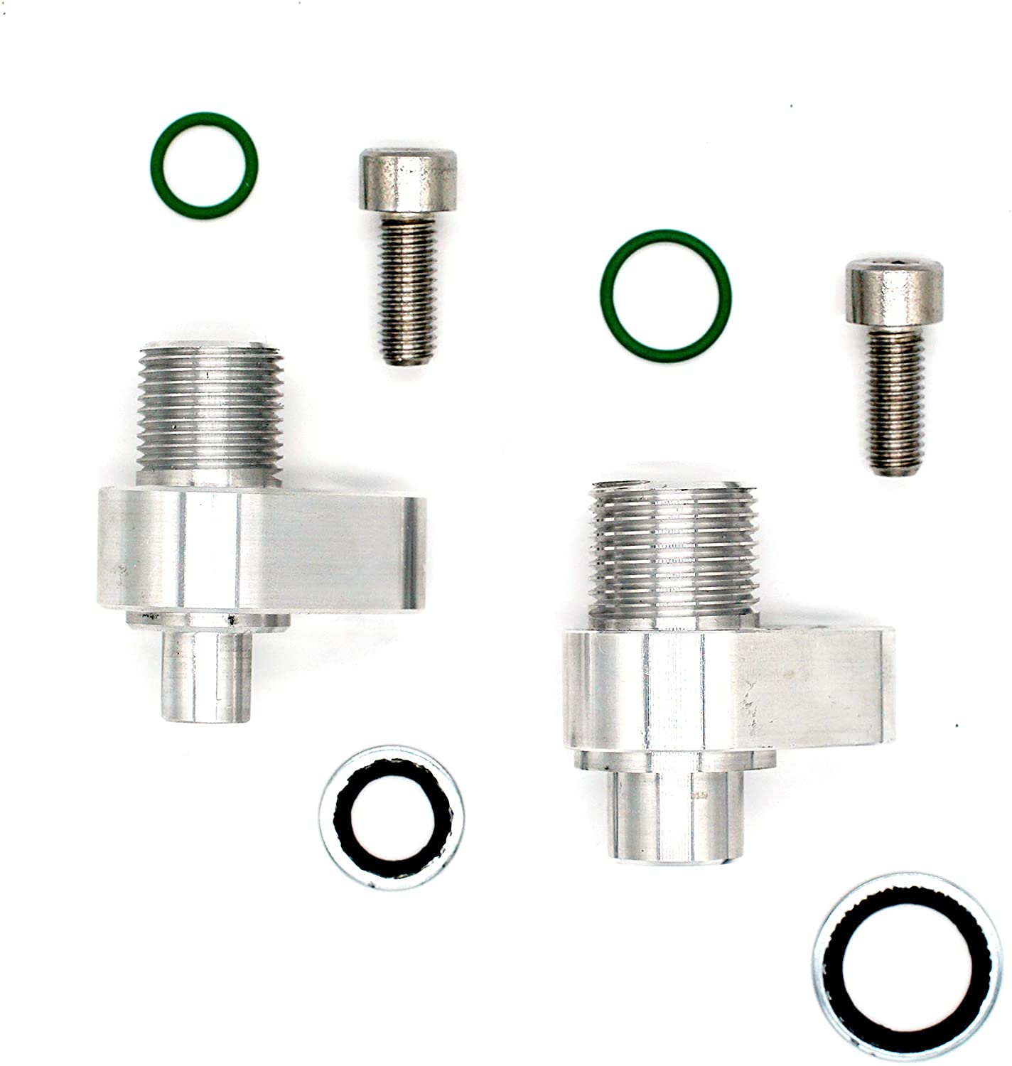 Chap Performance LS Swap AC Compressor adapter fittings for Denso 10S17F & 10S20F