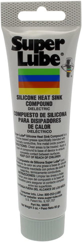 Super Lube 98003 Silicone Heat Sink, 3 oz Tube, White