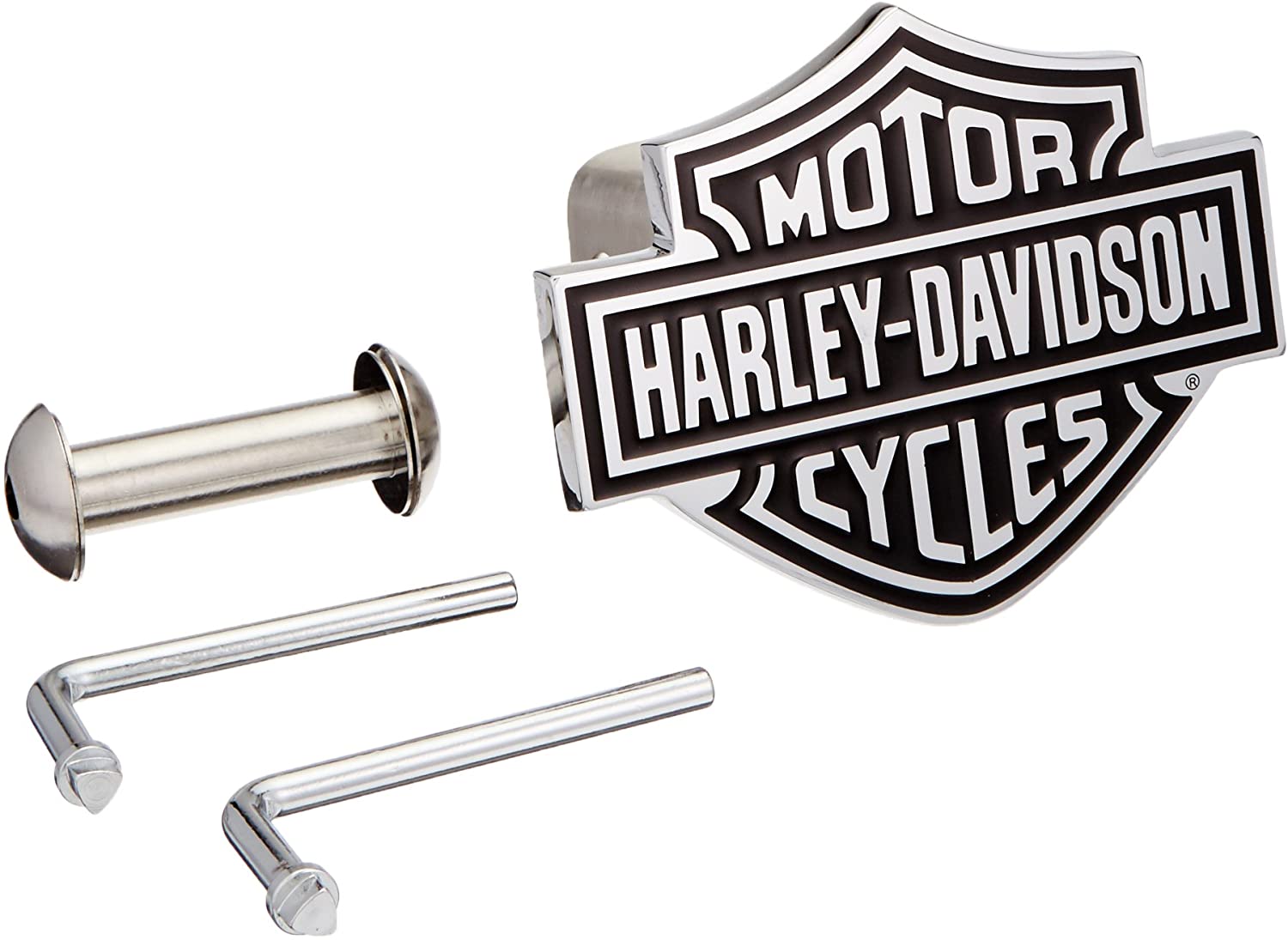 Harley-Davidson Bar & Shield Trailer Hitch Cover 2'' Stainless Steel HDHC14 (2