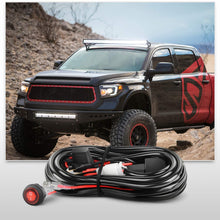 Nilight 20Inch 126W Spot Flood Combo Led Off Road Led Light Bar 2PCS 18w 4Inch Flood LED Pods With 16AWG Wiring Harness Kit-2 Lead, 2 Years Warranty