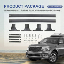 MOSTPLUS Roof Rack Cross Bar Rail Compatible for 2014 2015 2016 2017 2018 2019 Infiniti QX80/ 2011 2012 2013 QX56 with Raised Side Rails