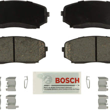 Bosch BE1258H Blue Disc Brake Pad Set with Hardware For: Ford Edge; Lincoln MKX; Mazda CX-7, CX-9, Front