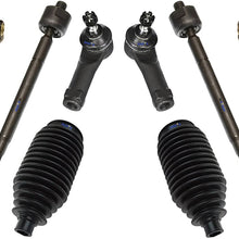 PartsW 8 Pc Suspension Kit for Honda Odyssey 99-01 / Tie Rod Linkages & Sway Bars, Rack & Pinion Bellow Boot