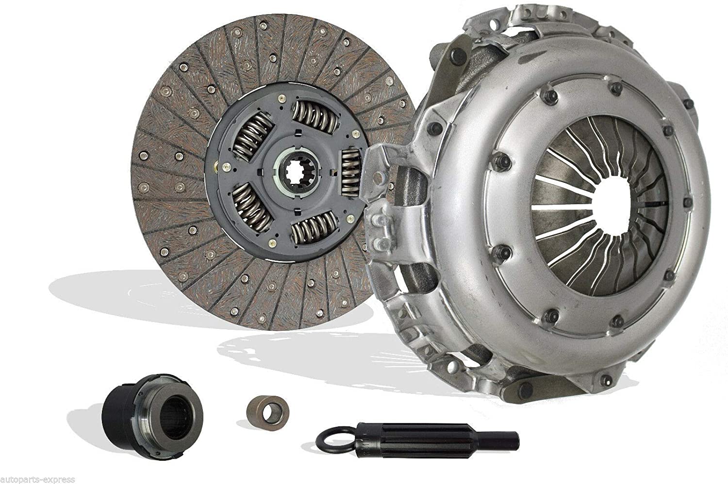 Clutch Kit Compatible With C1500 Suburban C2500 K1500 K2500 Suburban P30 Yukon Tahoe Base Ls Sierra Denali Pickup Extended Crew Cab 1997-2000 5.7L 350Cu. In. V8 GAS OHV (04-170)