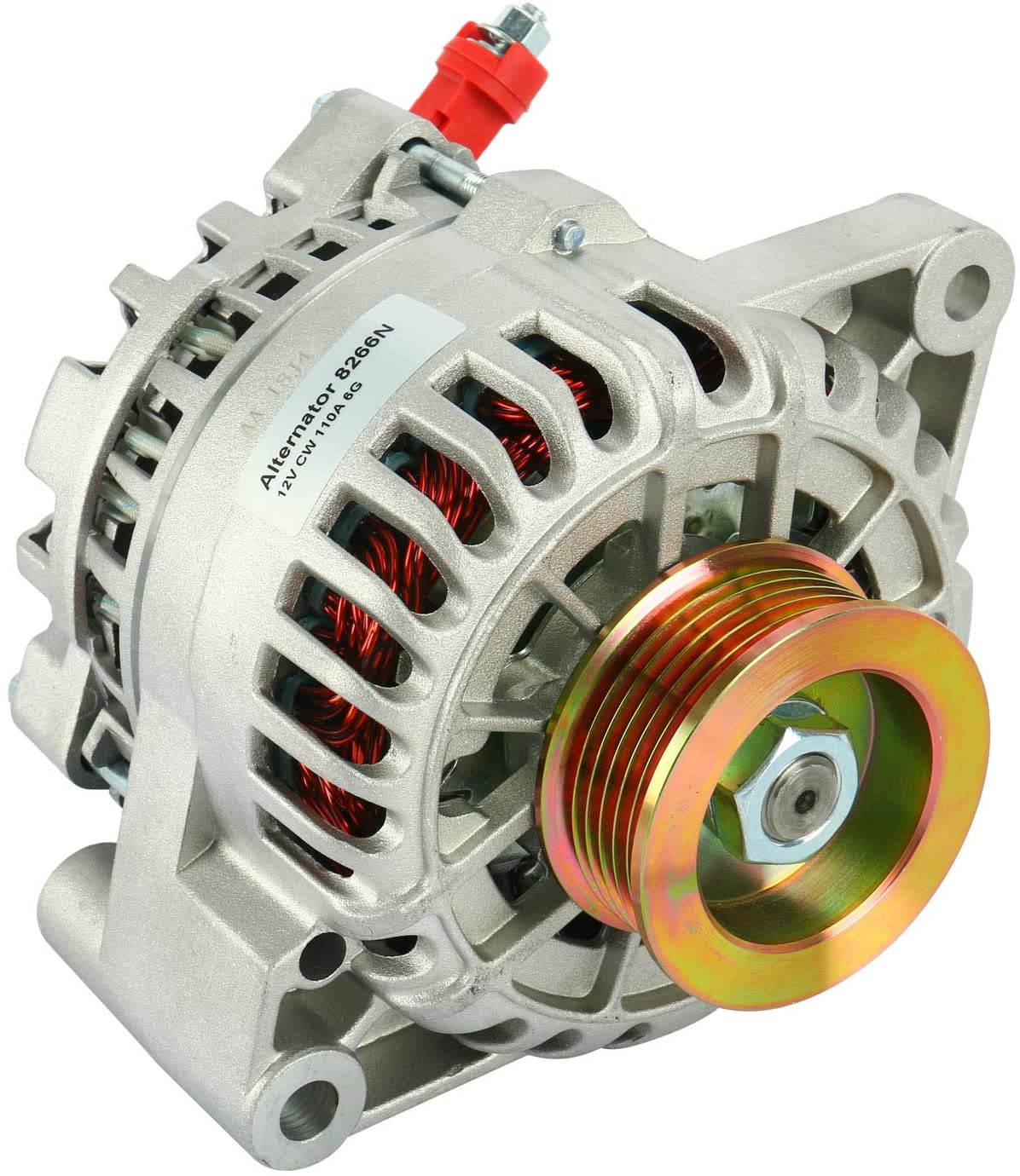 YaeTek 100% New Alternator for Ford Mustang V6 3.8L 3.9L 2001 2002 2003 2004 8266N