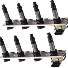 ENA Set of 2 Ignition Coil Pack compatible with Cadillac - DeVille Seville SRX STS XLR - Pontiac - Bonneville - Buick Lucerne V8 4.6L C1509 UF-372