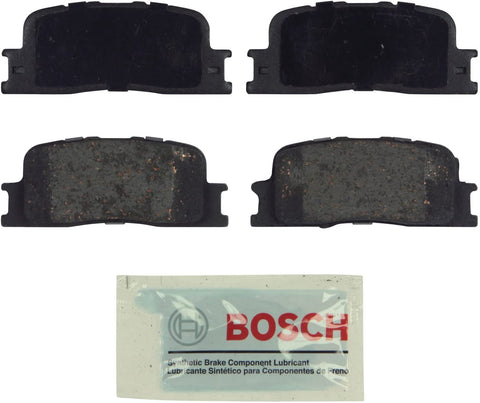 Bosch BE885 Blue Disc Brake Pad Set for Select Lexus: 2002-03 ES300, 2004-06 ES330; Toyota: 2004-06 Camry, 2001-03 Highlander - REAR