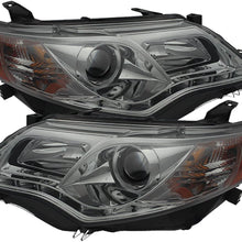 Spyder Auto (PRO-YD-TCAM12-DRL-BK) Toyota Camry Black Projector Headlight with LED Daytime Running Light