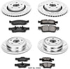 Power Stop K5952 Front & Rear Brake Kit with Drilled/Slotted Brake Rotors and Z23 Evolution Ceramic Brake Pads
