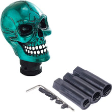 Bashineng Skull Gear Shifter Handle, Devil Head Shape Auto Car Stick Shift Knob Fit Most Manual Transmissions (Gold)