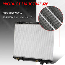 2933 Factory Style Aluminum Cooling Radiator Replacement for 04-06 Suzuki XL-7 2.7L AT