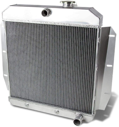 Tiziri Fit 55-59 GMC Chevy C/K Series Radiator 3 Row Core Aluminum Radiator for 1955-1959 1956 1957 58 Chevrolet GMC Apache 3200 3400 3100 3500 3600 3800 Truck Pickup L6/V8