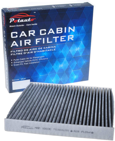POTAUTO MAP 1003C (CF10134) Activated Carbon Car Cabin Air Filter Compatible Aftermarket Replacement Part