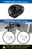 Tyger Auto TG-RK4B102B Deluxe 4-Bike Carrier Rack Compatible with Both 1-1/4'' and 2'' Hitch Receiver | with Hitch Pin Lock & Cable Lock | Soft Cushion Protector