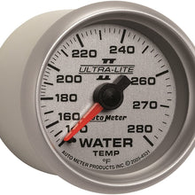 Auto Meter 4931 Ultra-Lite II 2-1/16" 140-280 Degree F Mechanical Water Temperature Gauge