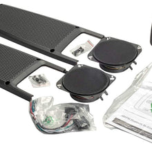 Magnadyne RV3000-SB Mount Deckless AM/FM/Bluetooth Multimedia Receiver and Black Wall Mount Multimedia Radio System Panel with Speakers