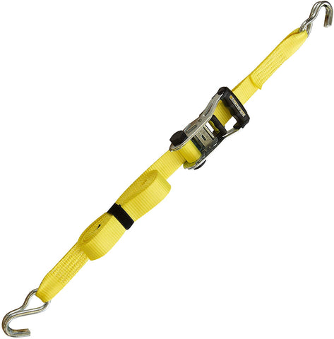 SmartStraps 14-Foot Ratchet Straps (2pk)-5,000 lbs Break Strength-1,667 lbs Safe Work Load Commercial Tie-Downs Designed for Heavy-Duty Cargo Transport-Safely Haul Your Equipment-Flatbed or Trailer