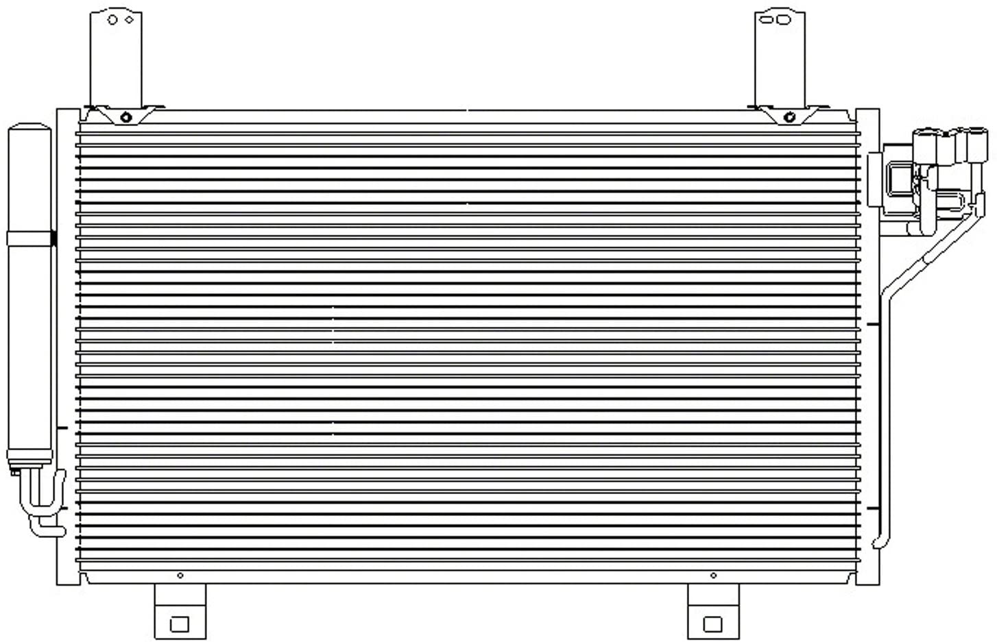 OE Replacement MAZDA CX5 A/C Condenser (Partslink Number MA3030161)