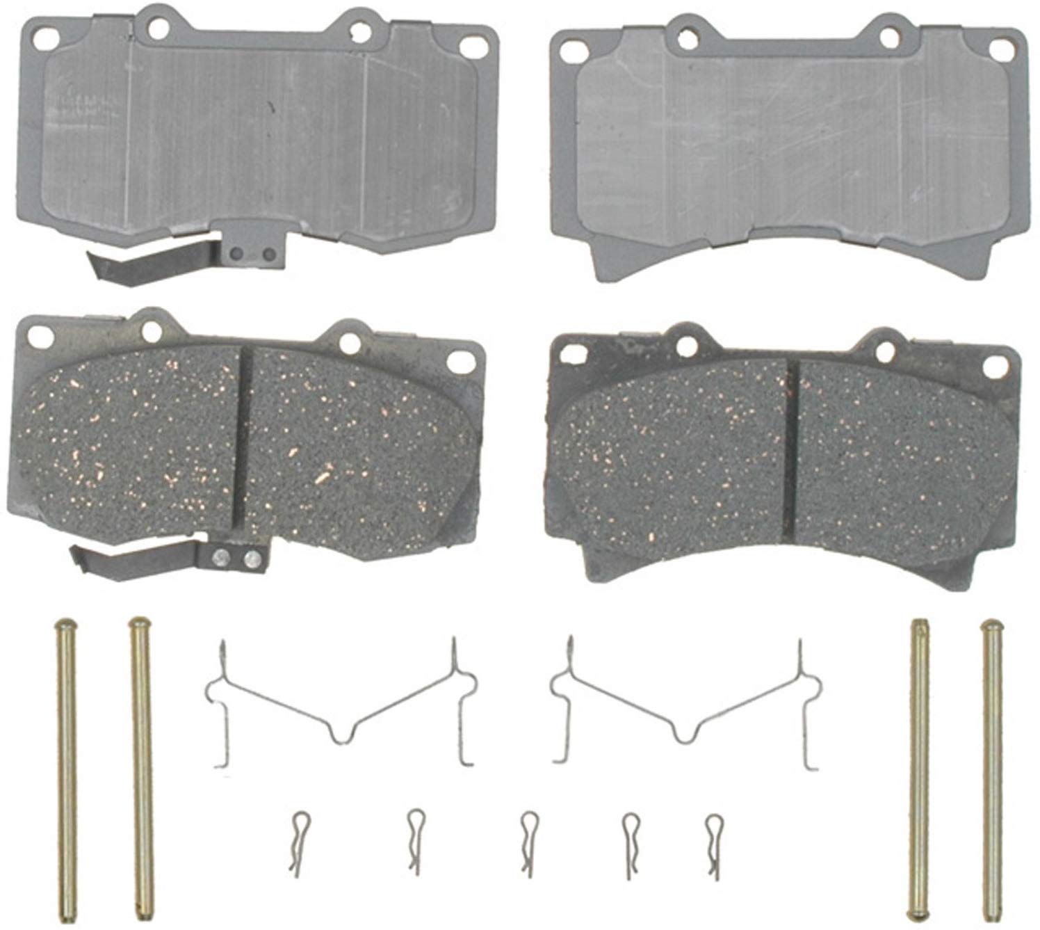 ACDelco 14D1119CH Advantage Ceramic Front Disc Brake Pad Set with Hardware