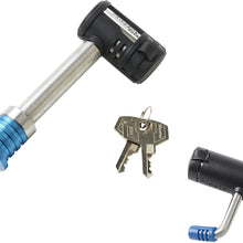 Master Lock 1481DAT Stainless Steel Barbell Receiver and Adjustable Coupler Lock Set