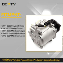 OCPTY Air conditioner Compressor Compatible for Dodge Stratus CO 10596AC AC Clutch
