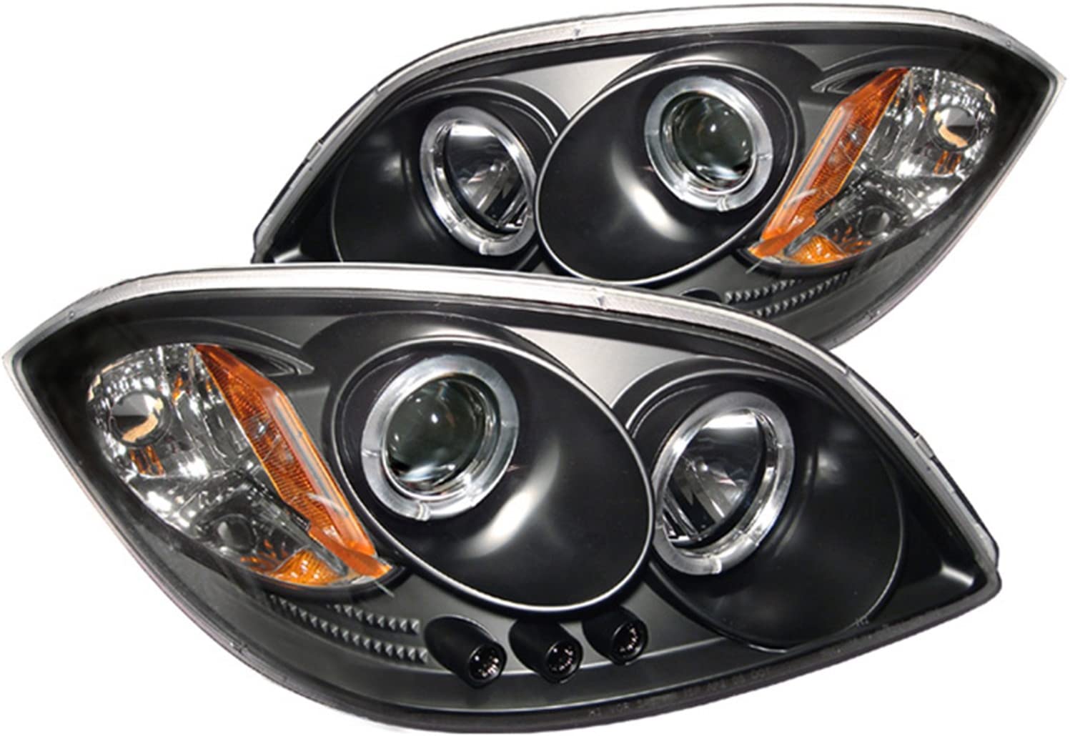 Spyder 5078285 Chevy Cobalt 05-10 / Pontiac G5 07-09 / Pontiac Pursuit 05-06 Projector Headlights - LED Halo - LED (Replaceable LEDs) - Black Smoke - High H1 (Included) - Low H1 (Included)