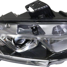 Headlight Assembly Compatible with 2016-2018 Honda Civic Halogen Clear Lens With bulb(s) Pair CAPA Certified Driver and Passenger Side