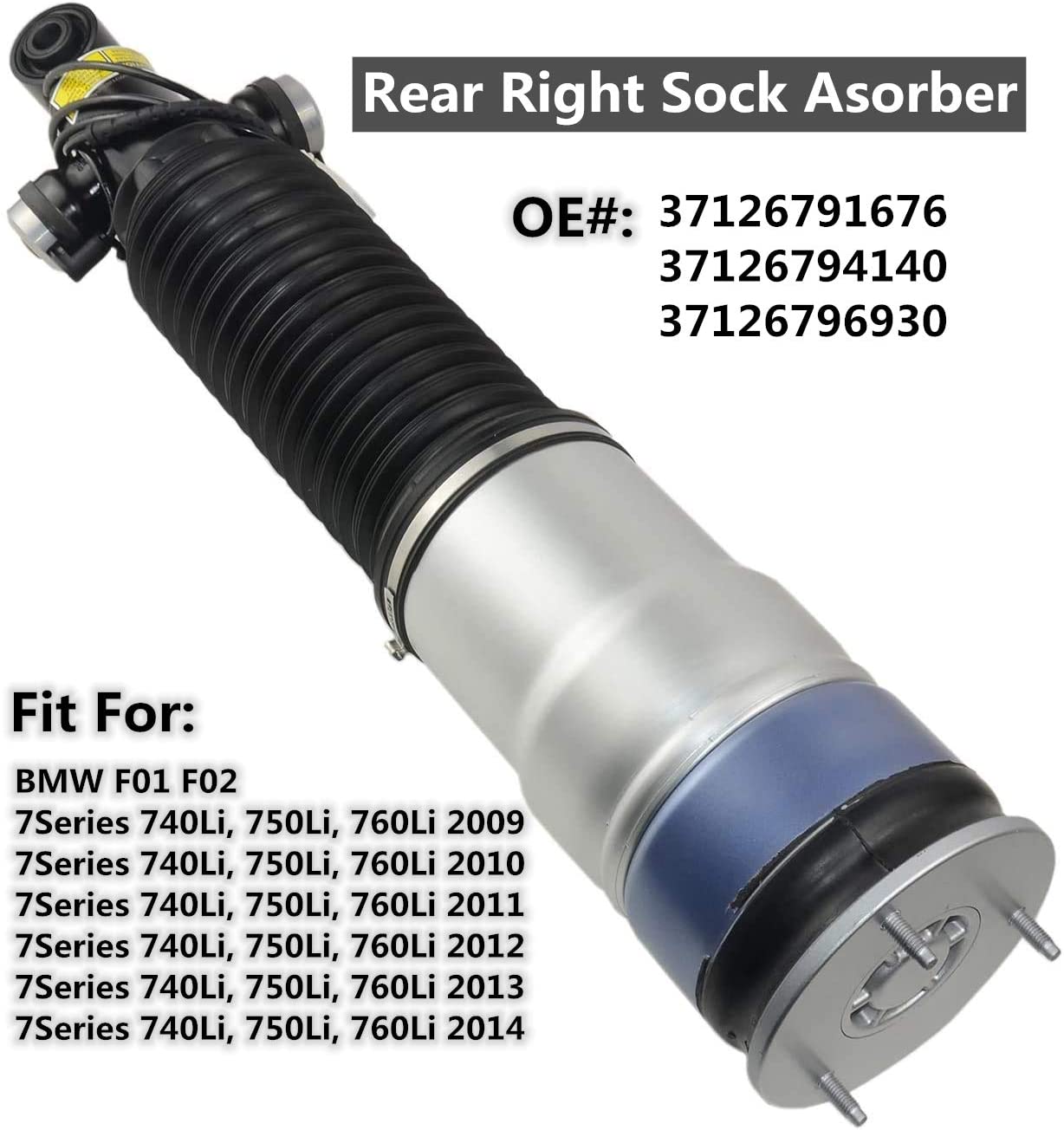 NSKE Rear Left Air Shock Strut w/ADS 37126794139 For BMW F01 F02 740i 750Li 760Li 2009-2013