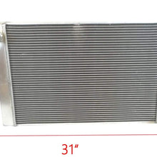 ZM 31" x 19" x3" GM Chevy Racing Radiator Race Pro Full Aluminum 2 Row Universal 2 Row