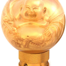 Thruifo Gear Shifter Knob, Lucky Style MT Car Stick Shift Head Fit Most Automatic Manual Vehicles, Gold