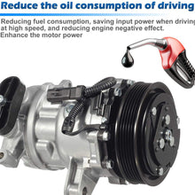 AUTEX AC Compressor & A/C Clutch CO 4854C TEM254491 C580R 55056335AA Compatible with Dodge Dakota 2002 2003/Durango 2002 2003/Ram 1500 2002 2003/Ram 2500 2002