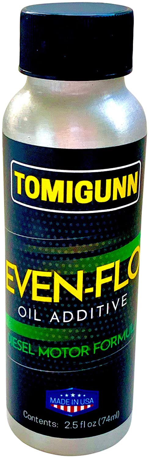 TOMIGUNN - Even-Flo Oil Additive for Diesel Motors 2.5 oz - Ultimate Oil Enhancement for Extreme Duty Diesel Engines