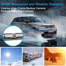 JCOLI License Plate Wireless WiFi Digital Car Backup Reverse Rear View Camera Waterproof 170 Degree Wide Angle for Cars,Trucks,SUVs,Pickups,Vans LK8 for iOS and Android Night Vision