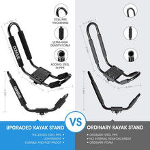 J-bar Kayak roof Rack,Universal Rack Carrier for Kayaks Boat Surf Ski Canoe, SUP, Surfboard and Ski Board Rooftop Mount Rack on SUV