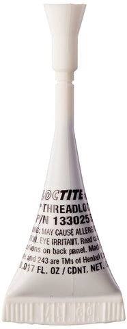 Loctite 1330255 Blue 243 Medium Strength Threadlocker, 360 Degree F Maximum Temperature, 0.5 mL Capsule