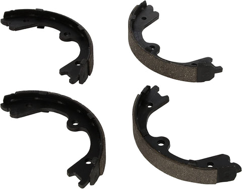 Bosch BS869 Blue Drum Parking Brake Shoe Set for Select Infiniti FX35/37/50, JX35, M35h/37/56, Q50/70, QX60/70; Nissan: 300ZX, Frontier, GT-R, Murano, Pathfinder, Quest, Xterra; Suzuki: Equator - REAR