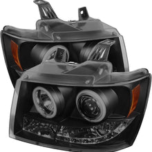 Spyder 5030047 Chevy Suburban 1500/2500 07-14 / Chevy Tahoe 07-14 / Avalanche 07-14 Projector Headlights - CCFL Halo - LED (Replaceable LEDs) - Black - High H1 (Included) - Low H1 (Included)