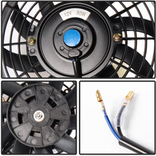 Universal 30 ROW AN10 Aluminum Transmission Engine Oil Cooler Kit Black+ 7" Electric Cooling Fan Kit