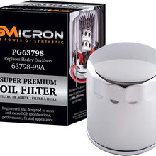 5Micron PG63798 Full Synthetic Oil Filter | Fits 1997-02 Buell M2 Cyclone, 2002 M2L Cyclone, 1996-98 S1 Lightning, 1995-96 S2 Thunderbolt, 1996 S2T Thunderbolt, 2012-16 Harley Davidson FLD Switchback