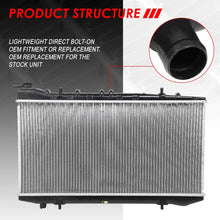 Replacement for Nissan Sentra / 200SX / NX 1-1/8 inches Inlet OE Style Aluminum Direct Replacement Racing Radiator