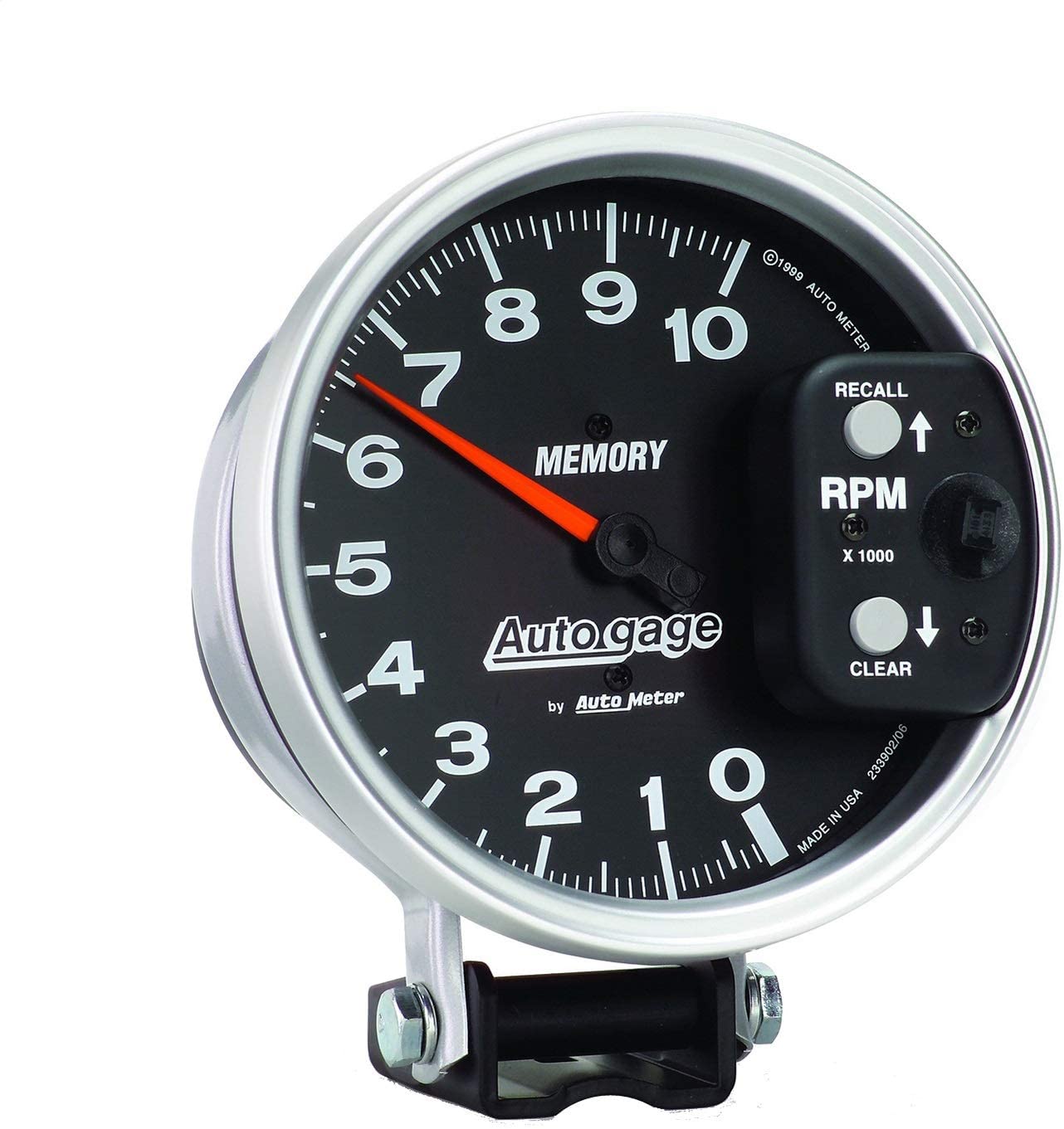 AUTO METER 233902 Autogage Memory Tachometer,5.000 in.