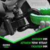 Rhino USA Combo Recovery Tow Strap (20ft) & Shackle Hitch Receiver - Lab Tested 31,518lb Break Strength - Heavy Duty Draw String Bag Included - Triple Reinforced Loop End to Ensure Peace of Mind