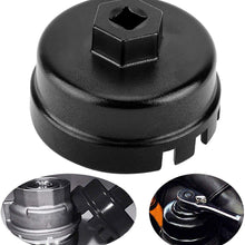 3mirrors Oil Filter Wrench 64MM 14 Flutes Oil Filter Cap Wrench for Acura Honda (Custom) Durable Aluminium