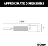CURT 57224 4-Pin Round Vehicle-Side to 4-Way Trailer Wiring Adapter