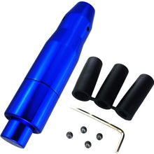 Lunsom Automatic Shift Knob Metal Car Shifting with Push Button Aluminum Alloy Shifter Lever Handle Long Stick Gear Head Fit Most Auto Transmission Vehicle (Red)