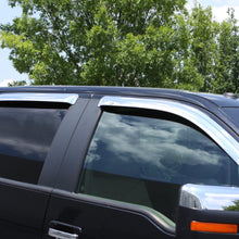 Auto Ventshade 684536 Chrome Ventvisor Side Window Deflector, 4-Piece Set for 2014-2018 Silverado & Sierra 1500, 2015-2018 Silverado & Sierra 2500HD-3500HD with Crew Cab