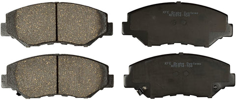 KFE KFE914-104 Ultra Quiet Advanced Premium Ceramic Brake Pad Front Set for: Acura ILX; Honda Accord, Civic, CR-V, CRV, Element, Pilot
